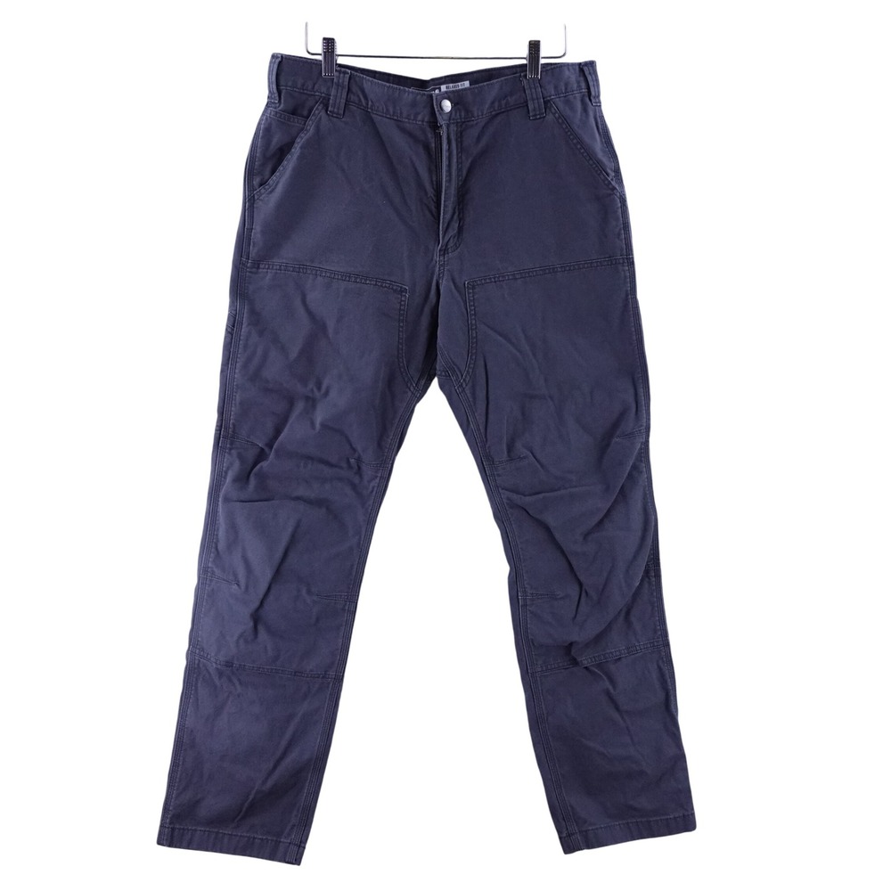 Carhartt Mens 36x34 Relaxed Fit Rugged Flex Double Front Work Pants Gray